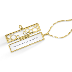 Cascading Circles Fortune Locket - Gold